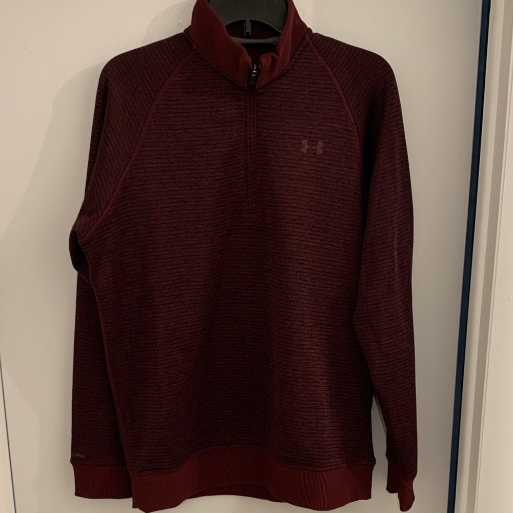 Under Armour Burgundy Quarter-Zip Pullover